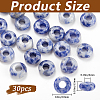 30Pcs Natural Blue Spot Jasper European Beads G-SP0001-01A-05-2