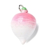 Resin Iron Pendants RESI-D280-13-1