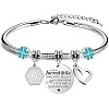 Birthday 201 Stainless Steel Charm Bracelets FS-WGBAA71-13-1