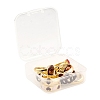 9Pcs 9 Style Heart & Curb Chain & Oval Rings RJEW-LS0001-57-7