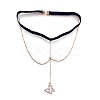 Alloy Rhinestone Sexy Elastic Multilayer Tassel Butterfly Leg Chain FS-WG8A9A5-01-5