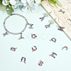 52Pcs 26 Styles Alloy Pendants FIND-SC0016-08-3