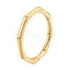 Ion Plating(IP) 201 Stainless Steel Bamboo Sticker Finger Ring for Women RJEW-N038-130LG-1