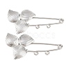 Trillium 304 Stainless Steel Safety Pins Brooch Findings SA-CBA098D-14C-P02-1