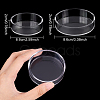 8Pcs 2 Style Transparent Acrylic Aquarium Shrimp Feeding Dishes AJEW-GO0001-01-2