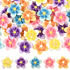 50Pcs 5 Colors Opaque Resin Cabochons FIND-SC0020-81-1