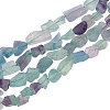 Olycraft 1 Strand Raw Rough Natural Fluorite Beads Strands G-OC0004-83-1