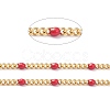 Ion Plating(IP) 304 Stainless Steel Enamel Curb Chains CHS-P013-01G-04-2