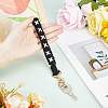 Cotton Handmade Braided Wrist Lanyard Pendant Decorations KEYC-WH0007-001C-3