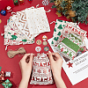 32Pcs 8 Styles Christmas Rectangle Printed Cotton & Linen Candy Gift Drawstring Bags ABAG-BC0001-48-3