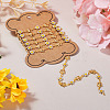 Handmade Glass Butterfly & Enamel Daisy Flower Link Chains CHC-TA0001-11-4