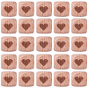 100Pcs Engraved Beech Wood Beads WOOD-PA0001-86B-7
