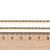 Unisex PVD Vacuum Plating 304 Stainless Steel Rope Chain Necklaces STAS-D0002-33G-2