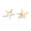304 Stainless Steel and Resin Pendants STAS-T068-95G-2