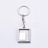 Mini Alloy Photo Frame Keychain KEYC-WH0004-01P-2