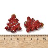 Christmas Tree Polymer Clay Rhinestone Beads CLAY-NH0001-10A-3