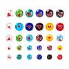 360Pcs 5 Styles Handmade Lampwork Beads LAMP-LS0001-03-2