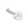 AB Color Plated Glass Charms PALLOY-JF04593-02-4