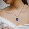 5Pcs 5 Styles Real 18K Gold Plated Brass Micro Pave Clear Cubic Zirconia Enamel Pendants ZIRC-SZ0001-35-7
