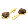 Natural Unakite Pendants G-N326-158-07-4