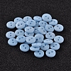 2-Hole Flat Round Resin Sewing Buttons for Costume Design BUTT-E119-14L-17-1