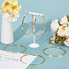 3 Pairs Brass Hoop Earrings for Women EJEW-BBC0001-66G-05-4