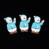 Christmas 2-Hole Spray Painted Maple Wooden Buttons WOOD-N005-47-1