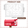 Number 0~9 PET Self-Adhesive Reflective Mailbox Stickers DIY-WH20010-26B-01-2