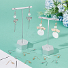 100Pcs 2 Colors Brass French Hooks with Coil and Ball KK-SC0003-62-4
