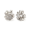 Brass Pave Clear Cubic Zirconia Beads KK-P243-07P-2