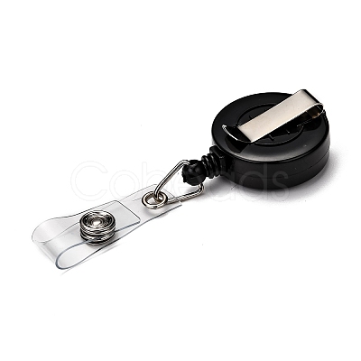 Flat Round ABS Plastic Badge Reel AJEW-I053-37A-1