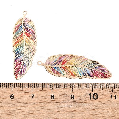 Spray Painted Brass Pendants KK-CBACEE9-01KCG-01-1
