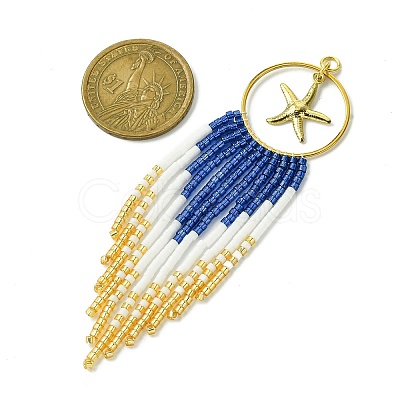 MIYUKI Round Rocailles Seed Beads Beaded Charms PALLOY-MZ00210-1