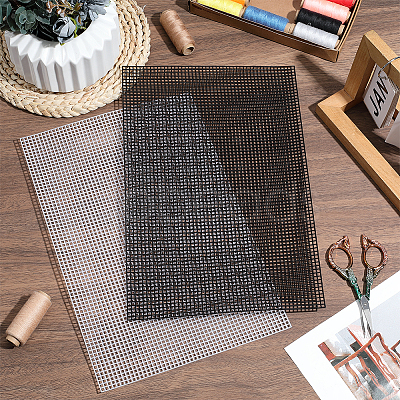 30Pcs 2 Colors PE Mesh Canvas Sheets AJEW-WR0003-60-1