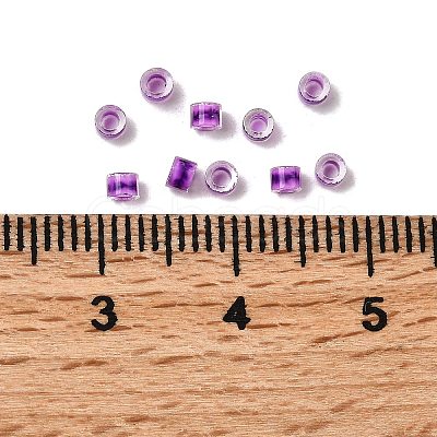Cylinder Glass Seed Beads GLAA-NH0005-01O-1