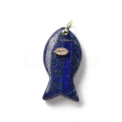 Natural Lapis Lazuli Pendants G-Z102-02G-02-1