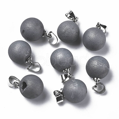 Natural Agate Charms G-Q998-036B-1