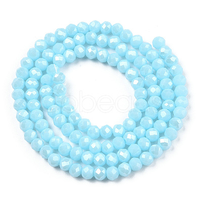 Electroplate Glass Beads Strands EGLA-A034-P2mm-A04-1