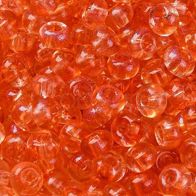 3/0 Baking Paint Transparent Colours Glass Round Beads SEED-L011-13A-13-1