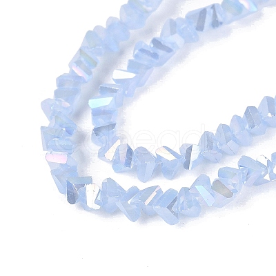 Electroplate Imitation Jade Glass Beads Strands EGLA-Q139-01A-B07-1
