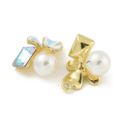 Rack Plating Alloy Enamel Pendants FIND-M033-02-1