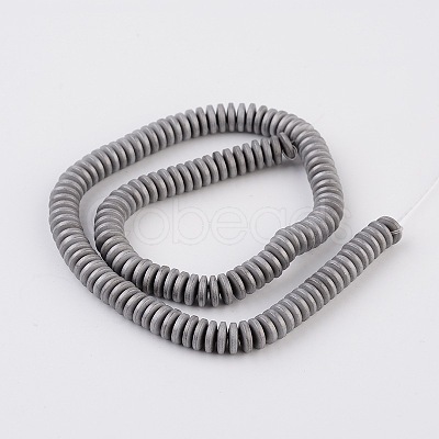 Electroplate Non-magnetic Synthetic Hematite Beads Strands G-L436-04A-1