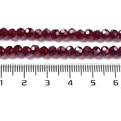 Electroplate Transparent Glass Beads Strands LS-EGLA-A035-T4mm-A02-1