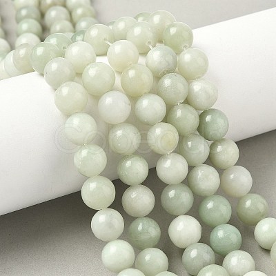 Natural Xiuyan Jade Beads Strands G-Z085-A01-10mm-1
