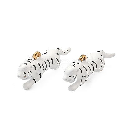 304 Stainless Steel Enamel Pendants STAS-F347-05G-1