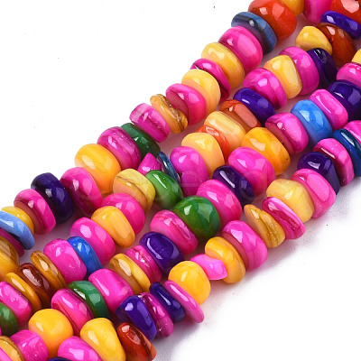 Natural Trochid Shell/Trochus Shell Beads Strands SHEL-S258-081-B08-1