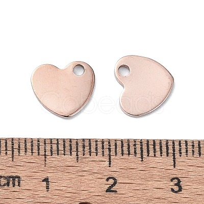 201 Stainless Steel Charms STAS-H191-01A-RG-1