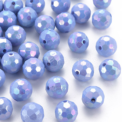 Opaque Acrylic Beads TACR-S154-10F-06-1