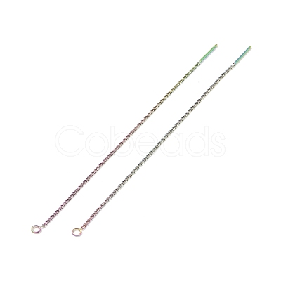 Ion Plating(IP) 304 Stainless Steel Stud Earring Finding LS-STAS-E161-07RC-1