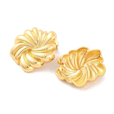 Brass Stud Earrings for Women EJEW-U015-05G-1